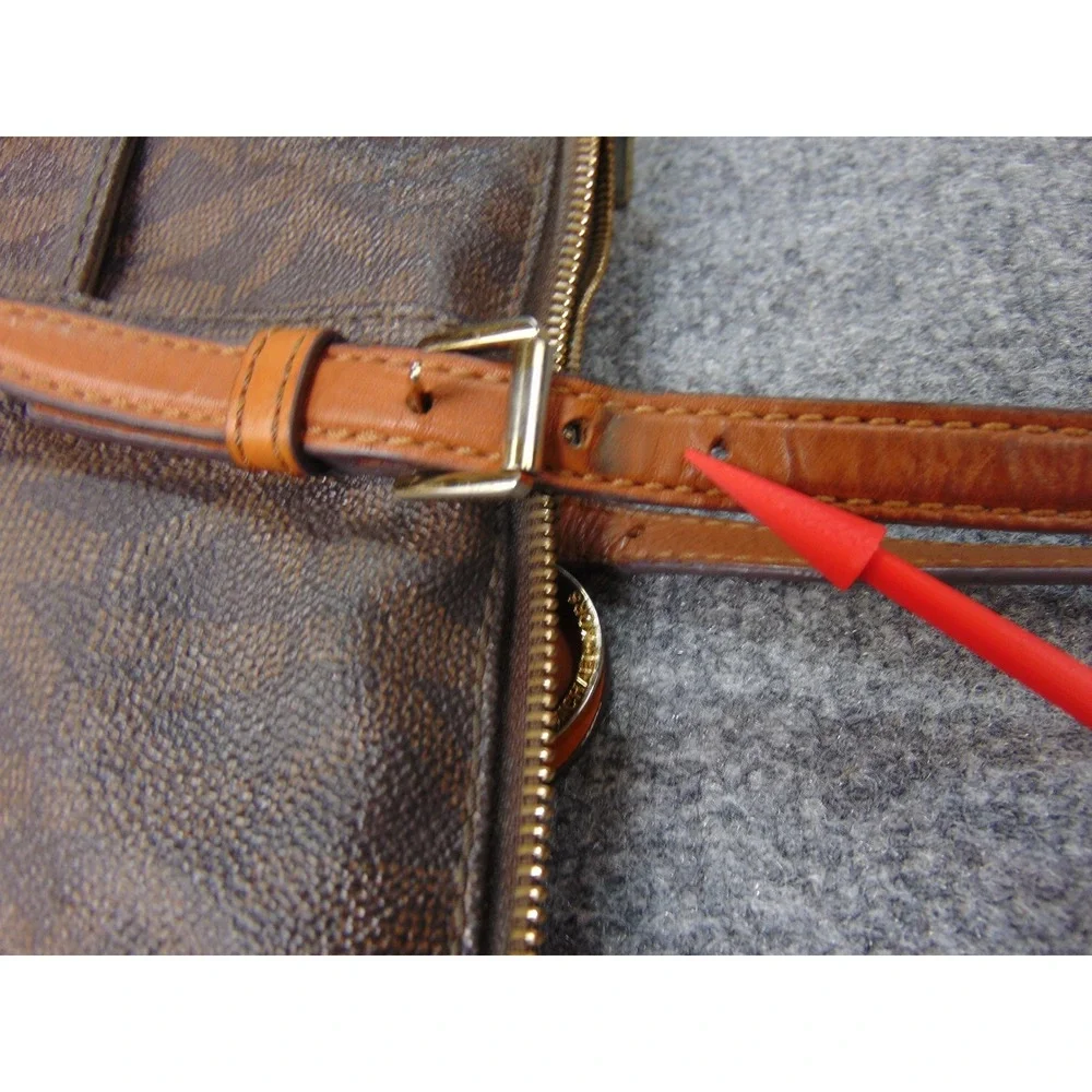 Michael Kors Jet Set Tote Brown Monogram Logo Shoulder Bag